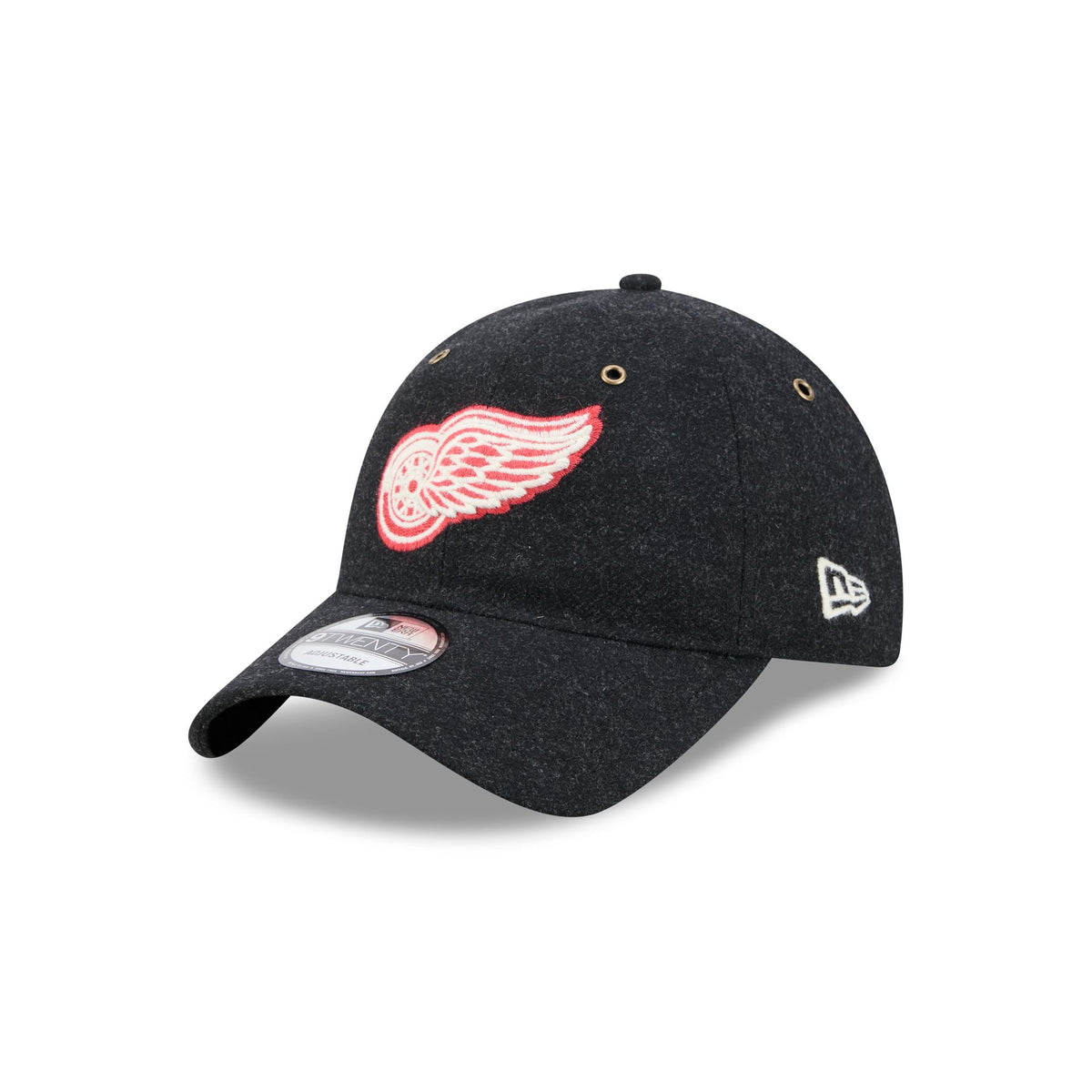 Detroit Red Wings Black Wool 9TWENTY Adjustable Hat