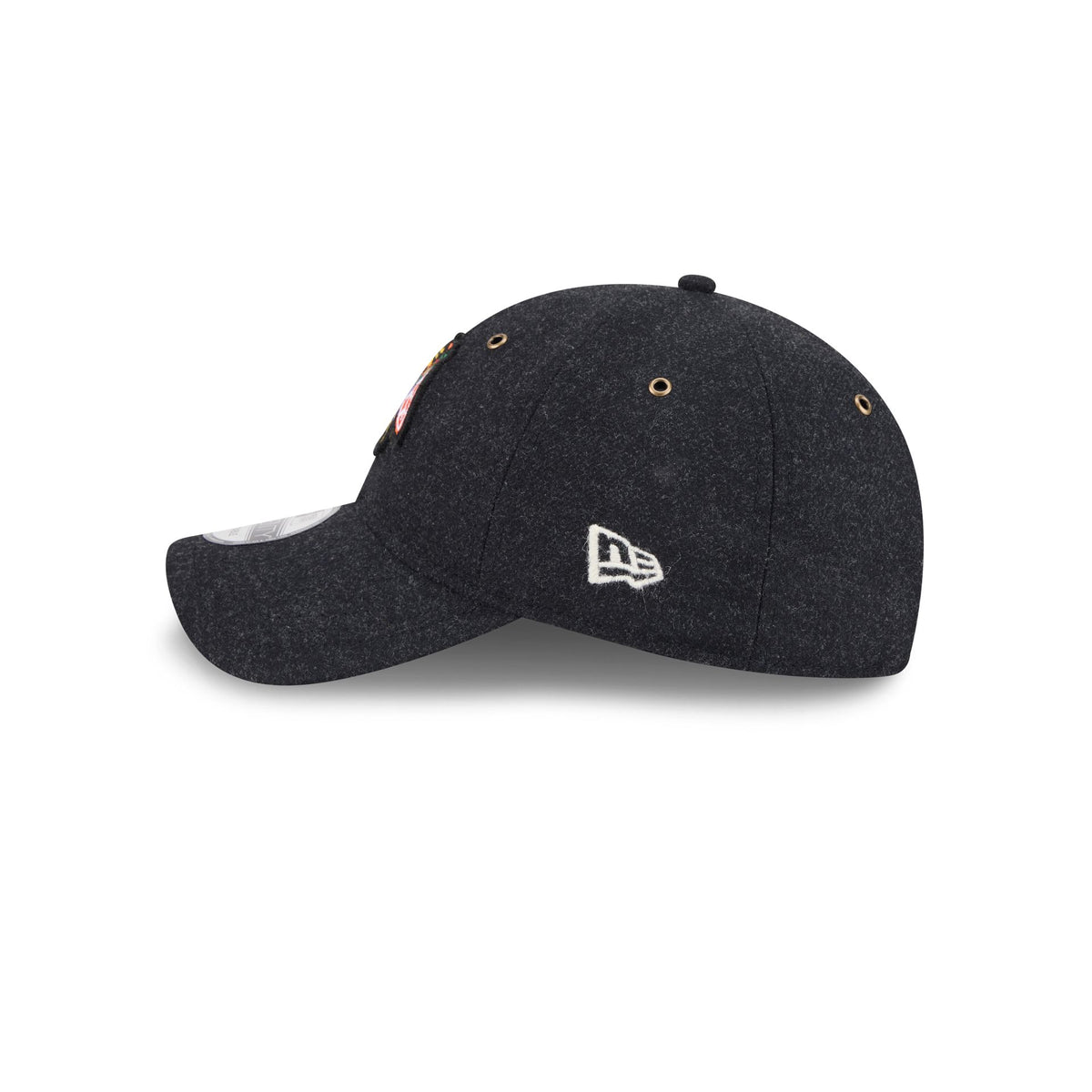 Chicago Blackhawks Black Wool 9TWENTY Adjustable Hat