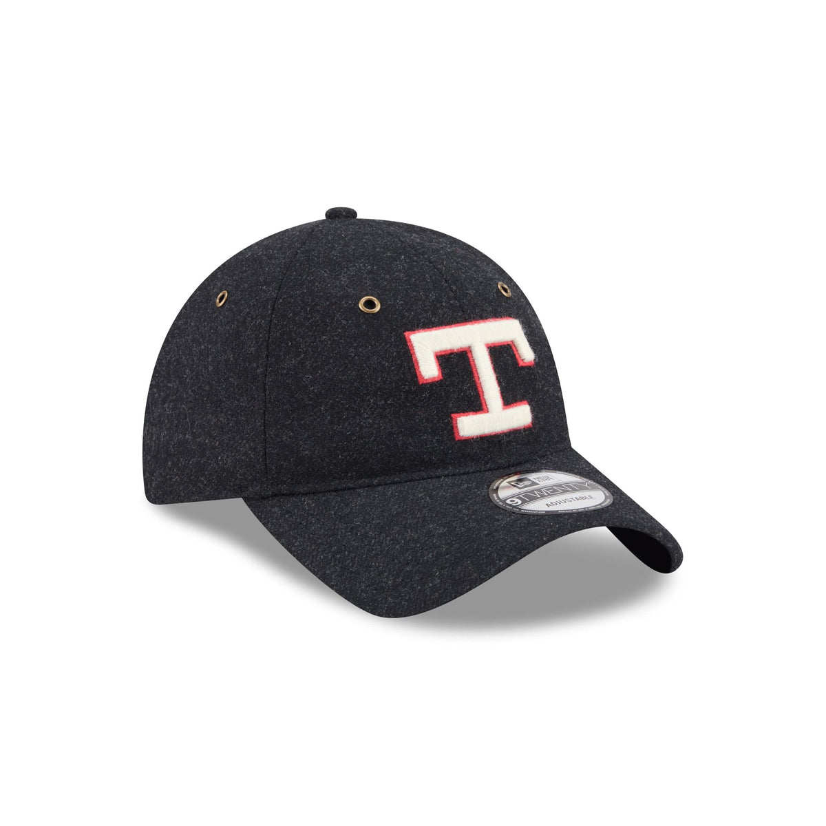 Texas Rangers Black Wool 9TWENTY Adjustable Hat