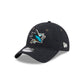 San Jose Sharks Black Wool 9TWENTY Adjustable Hat