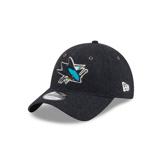 San Jose Sharks Black Wool 9TWENTY Adjustable Hat