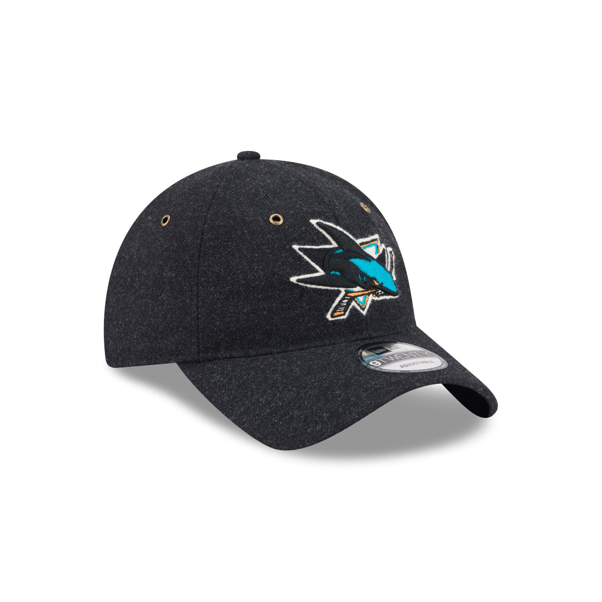 San Jose Sharks Black Wool 9TWENTY Adjustable Hat