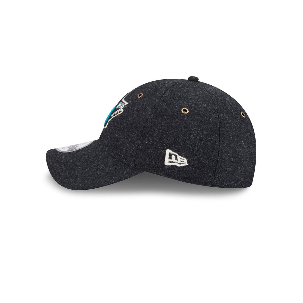 San Jose Sharks Black Wool 9TWENTY Adjustable Hat