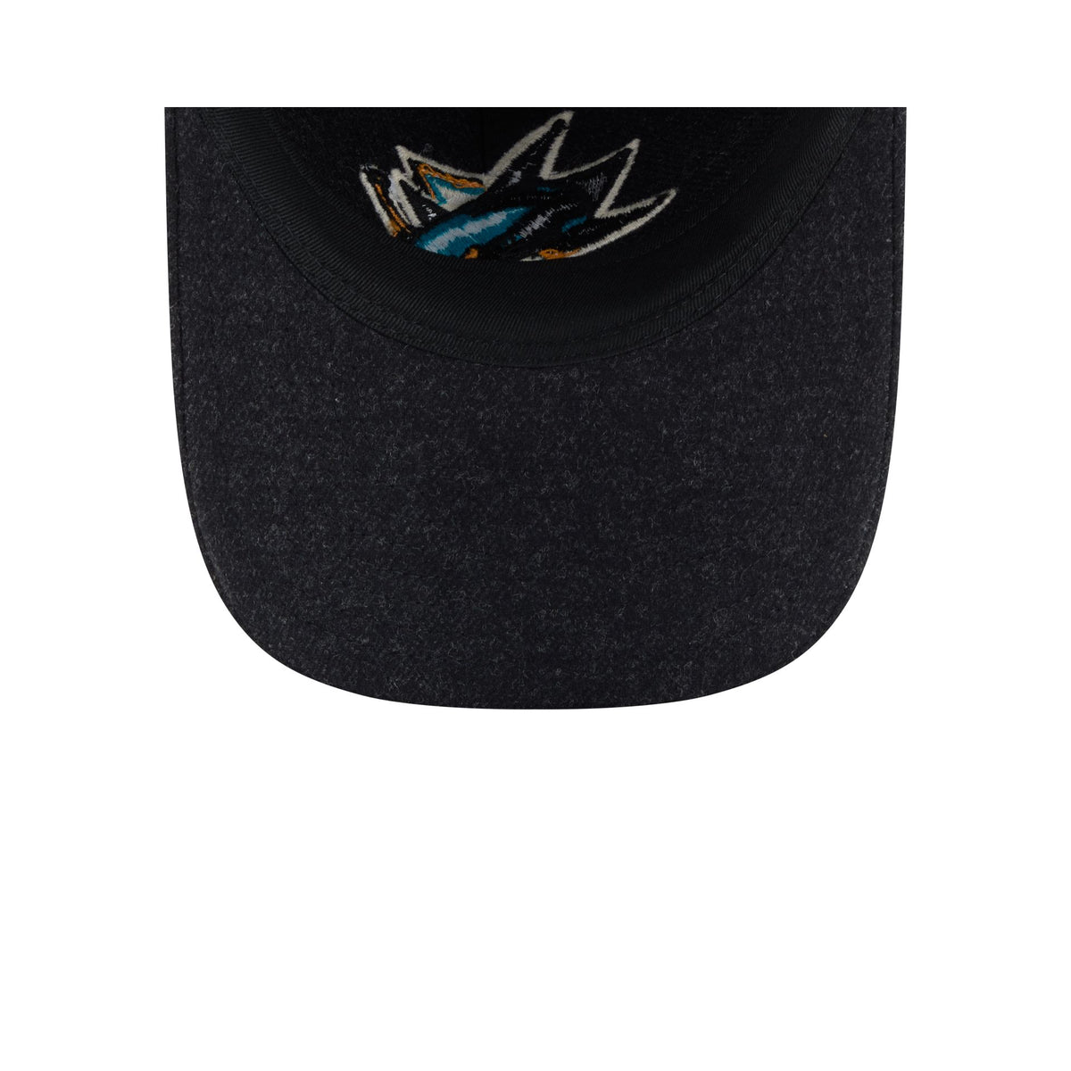 San Jose Sharks Black Wool 9TWENTY Adjustable Hat