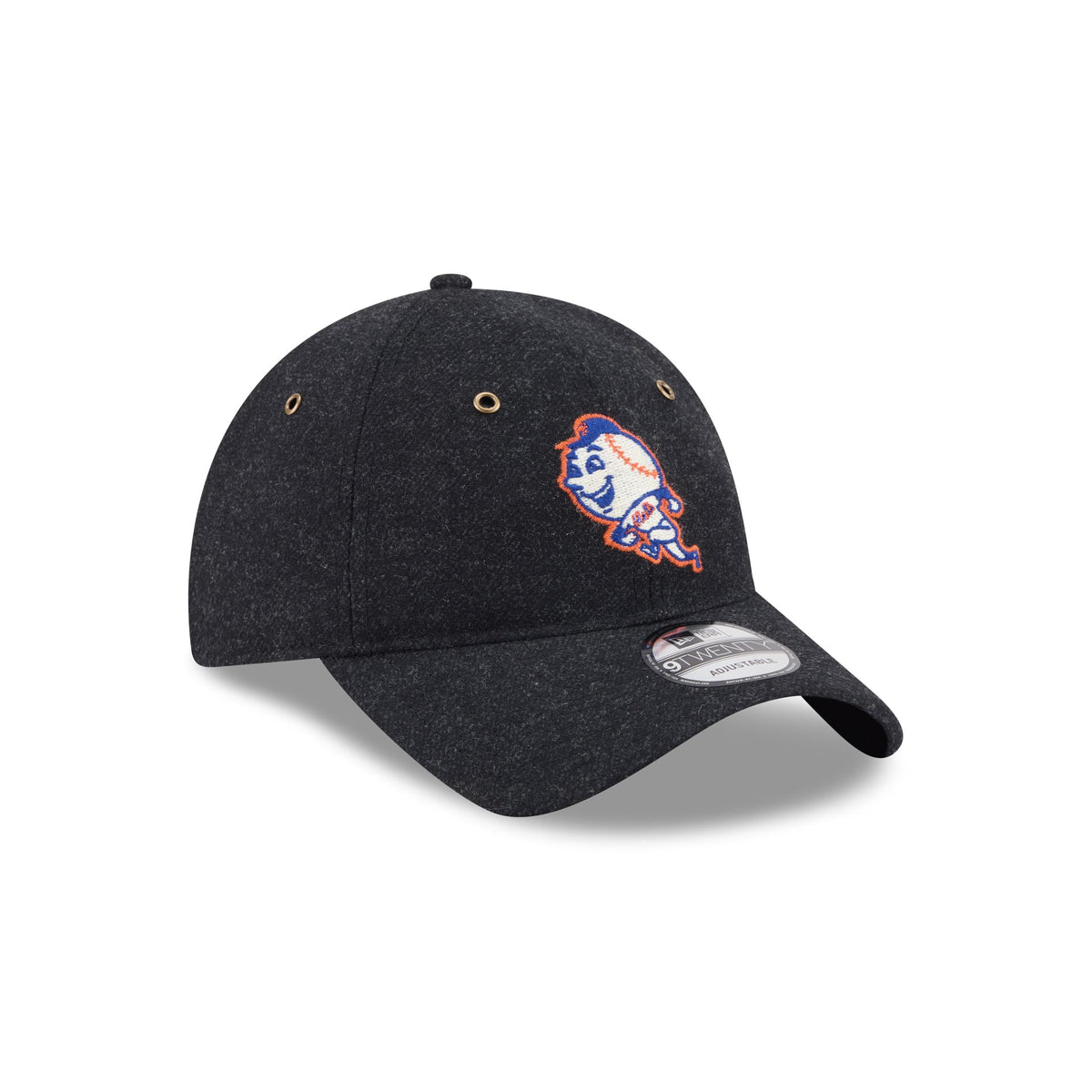 New York Mets Black Wool 9TWENTY Adjustable Hat