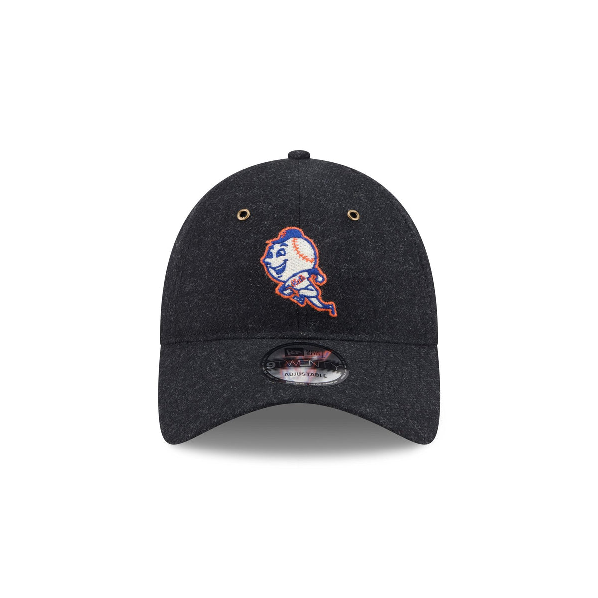 New York Mets Black Wool 9TWENTY Adjustable Hat