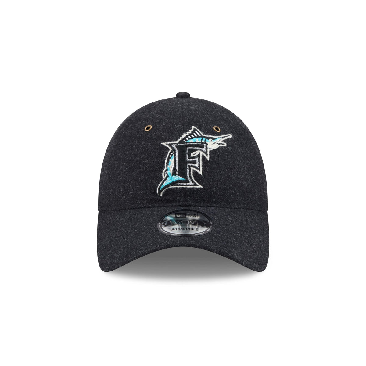 Miami Marlins Black Wool 9TWENTY Adjustable Hat