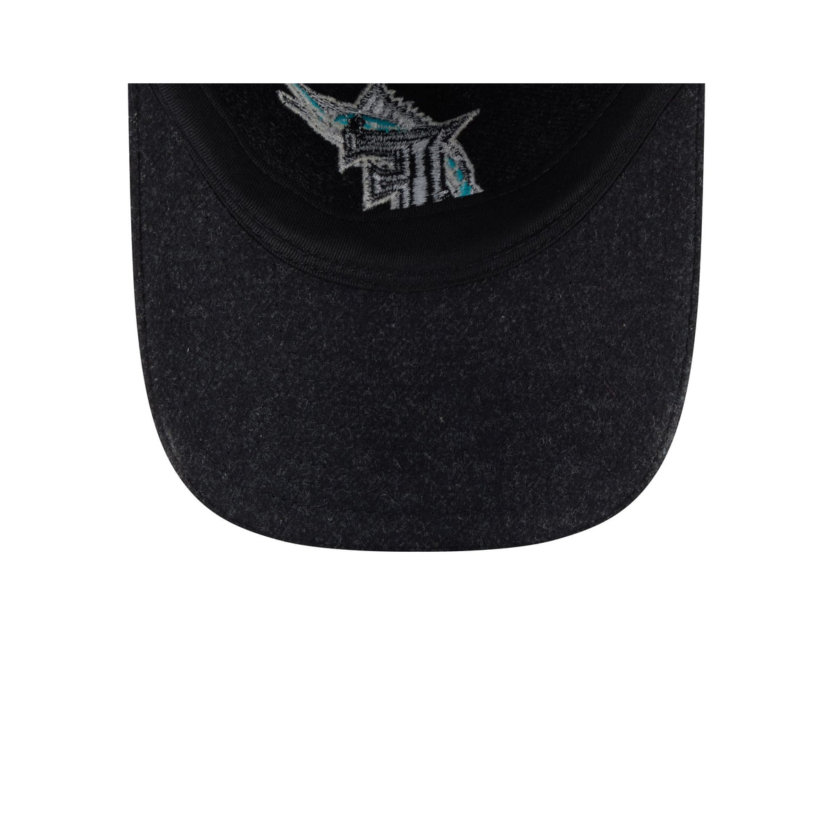 Miami Marlins Black Wool 9TWENTY Adjustable Hat
