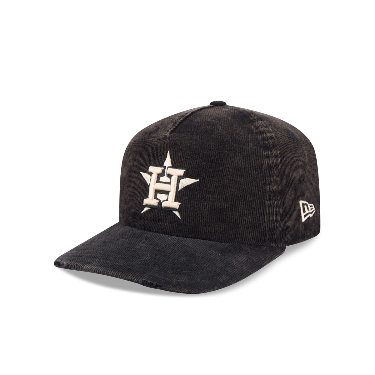 Houston Astros Washed Black Corduroy 19TWENTY Adjustable Hat
