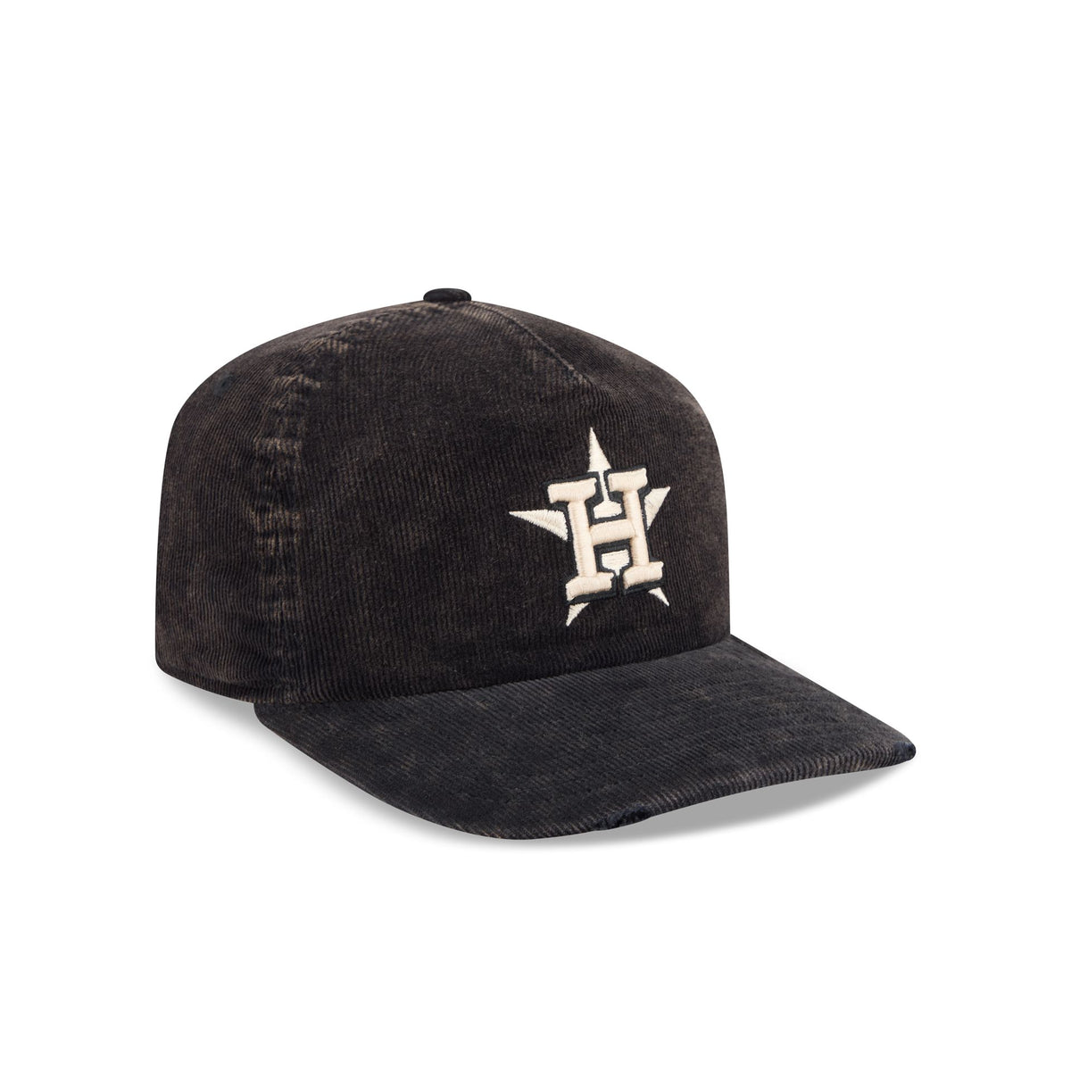 Houston Astros Washed Black Corduroy 19TWENTY Adjustable Hat