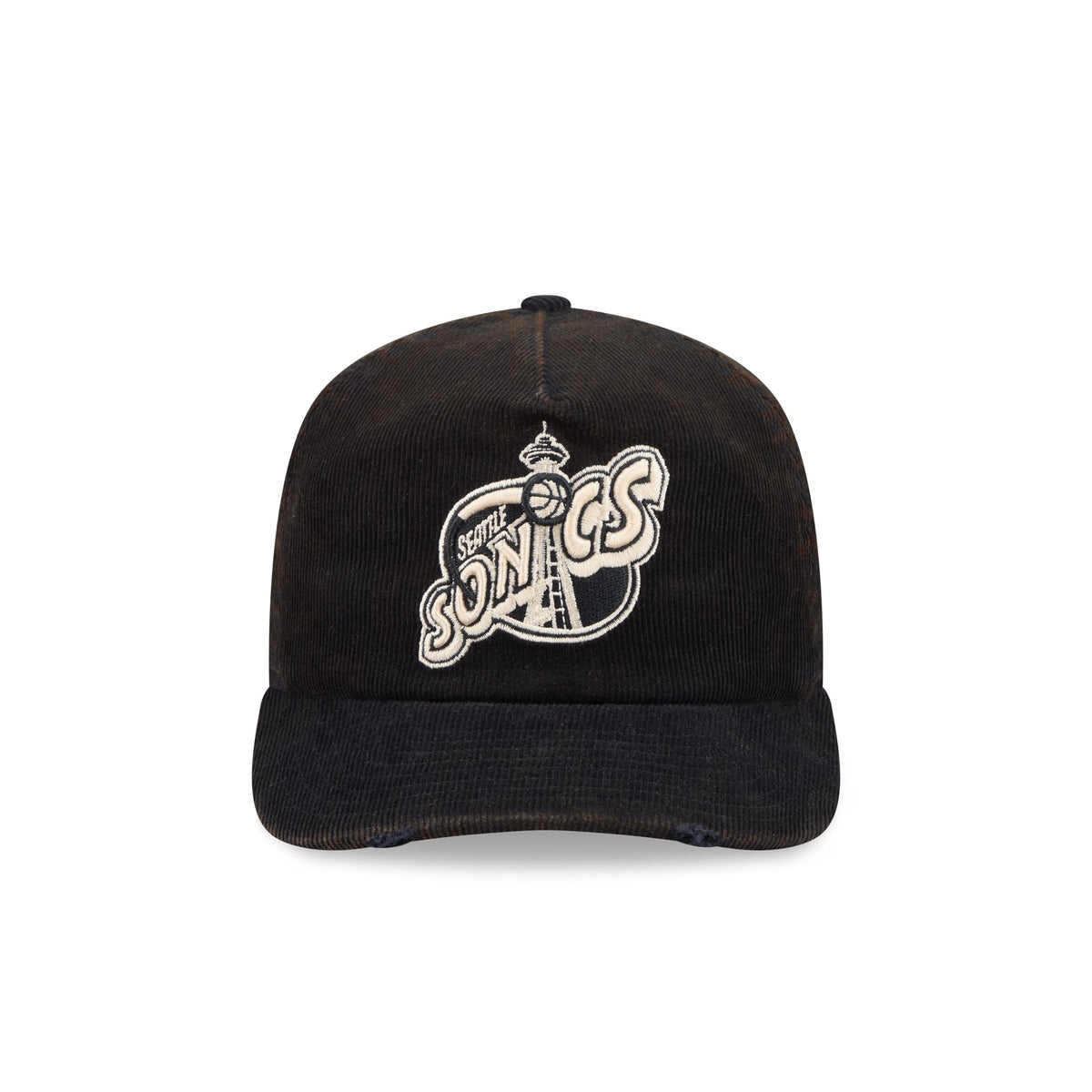 Seattle SuperSonics Washed Black Corduroy 19TWENTY Adjustable Hat
