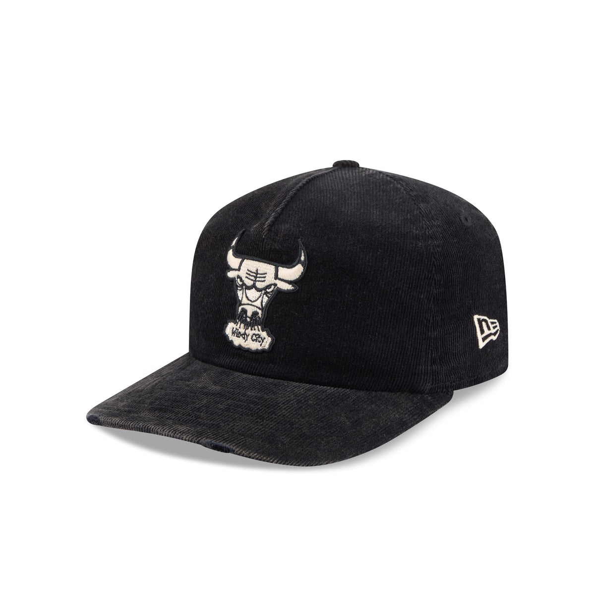 Chicago Bulls Washed Black Corduroy 19TWENTY Adjustable Hat