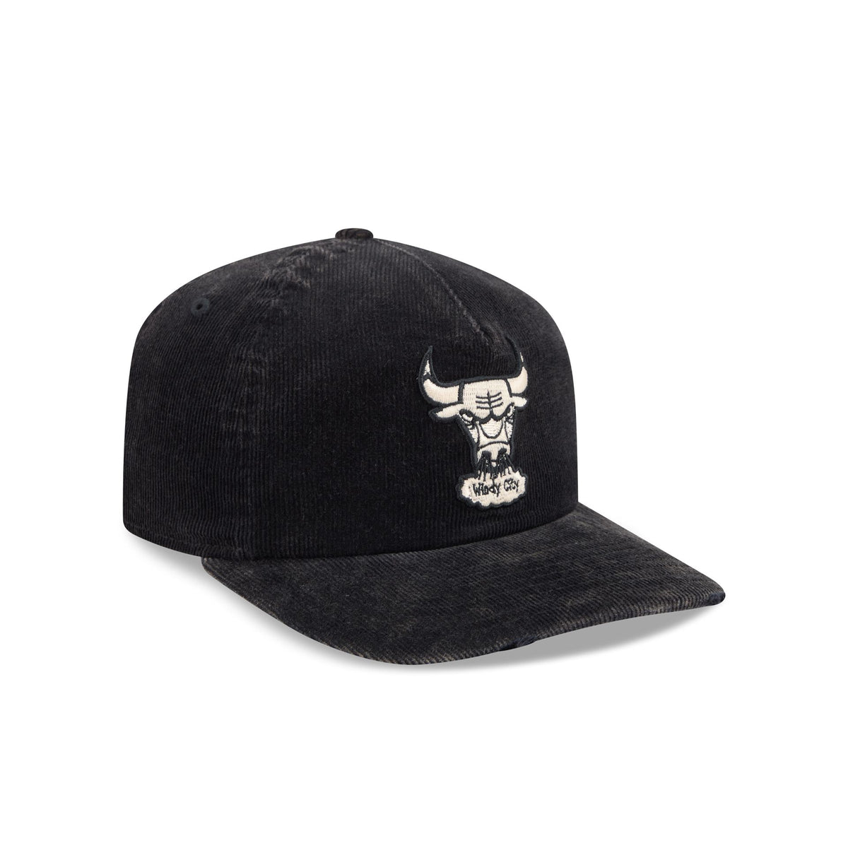 Chicago Bulls Washed Black Corduroy 19TWENTY Adjustable Hat