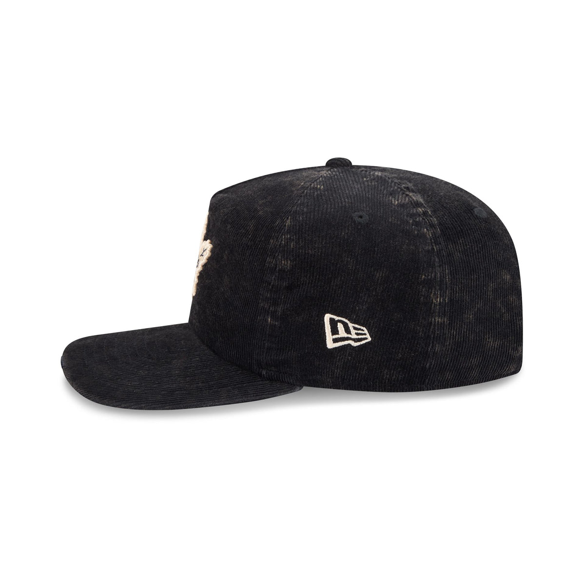 Toronto Maple Leafs Washed Black Corduroy 19TWENTY Adjustable Hat