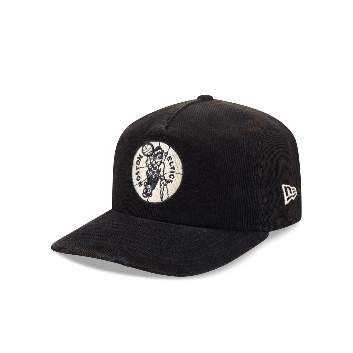 Boston Celtics Washed Black Corduroy 19TWENTY Adjustable Hat