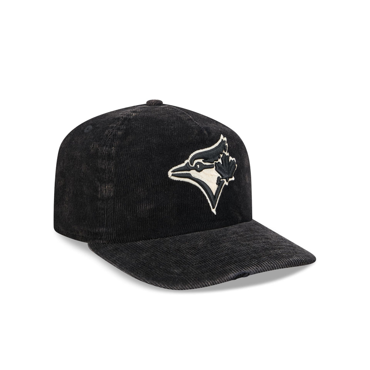 Toronto Blue Jays Washed Black Corduroy 19TWENTY Adjustable Hat