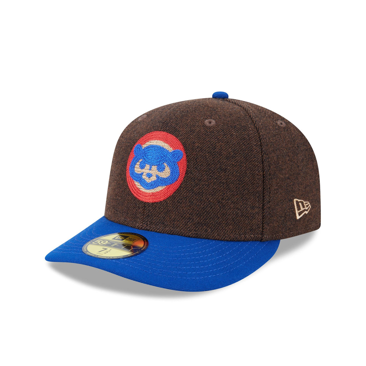 Chicago Cubs Brown Wool Two Tone 59FIFTY Fitted Hat