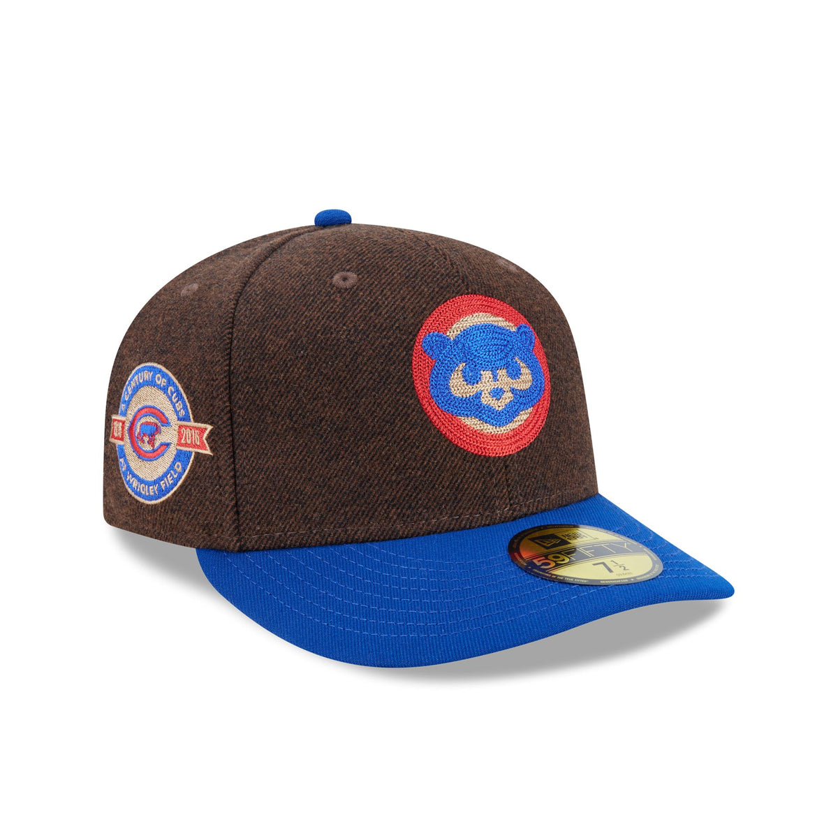Chicago Cubs Brown Wool Two Tone 59FIFTY Fitted Hat