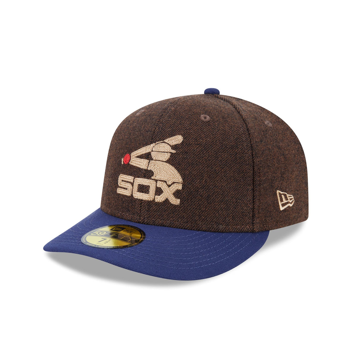 Chicago White Sox Brown Wool Two Tone 59FIFTY Fitted Hat
