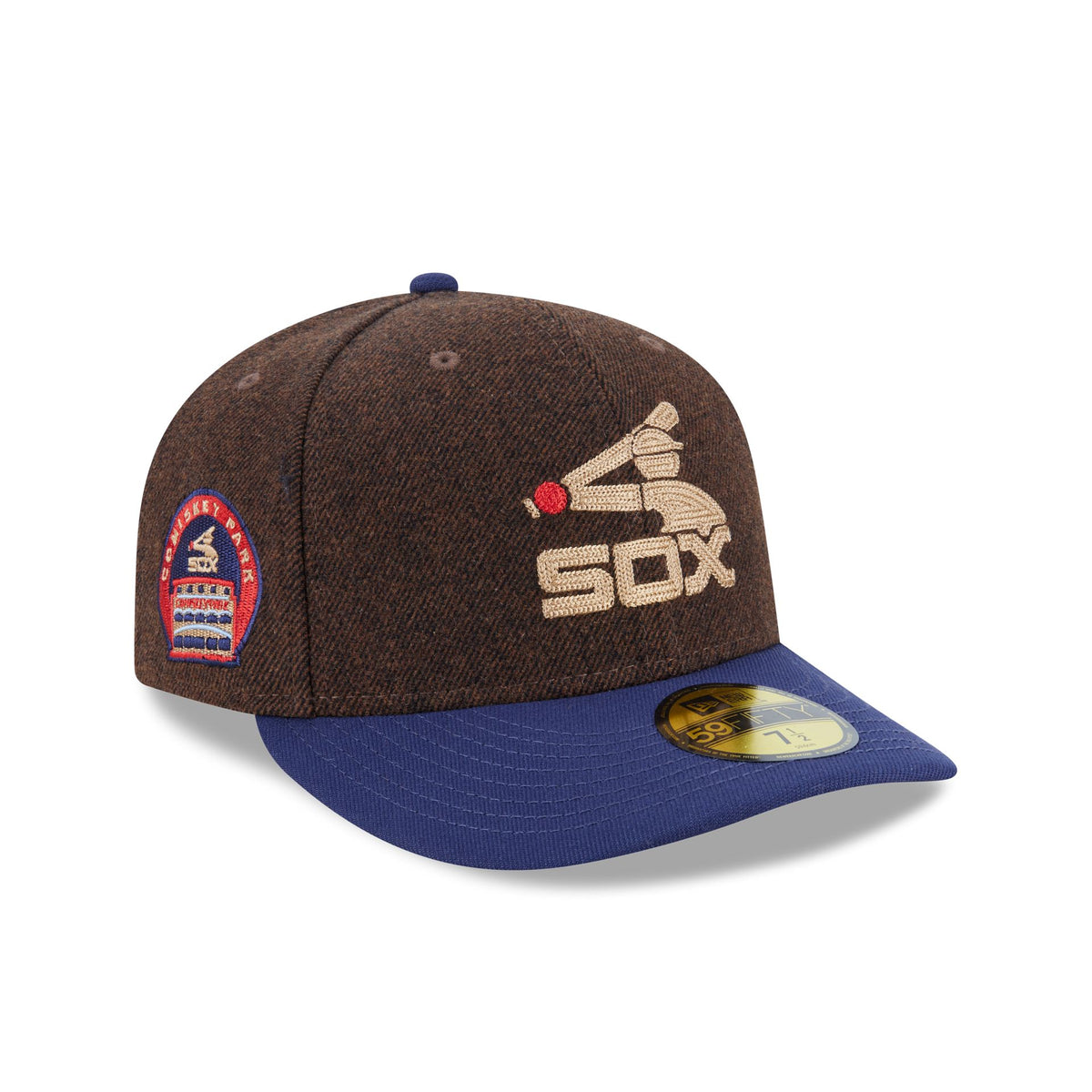 Chicago White Sox Brown Wool Two Tone 59FIFTY Fitted Hat
