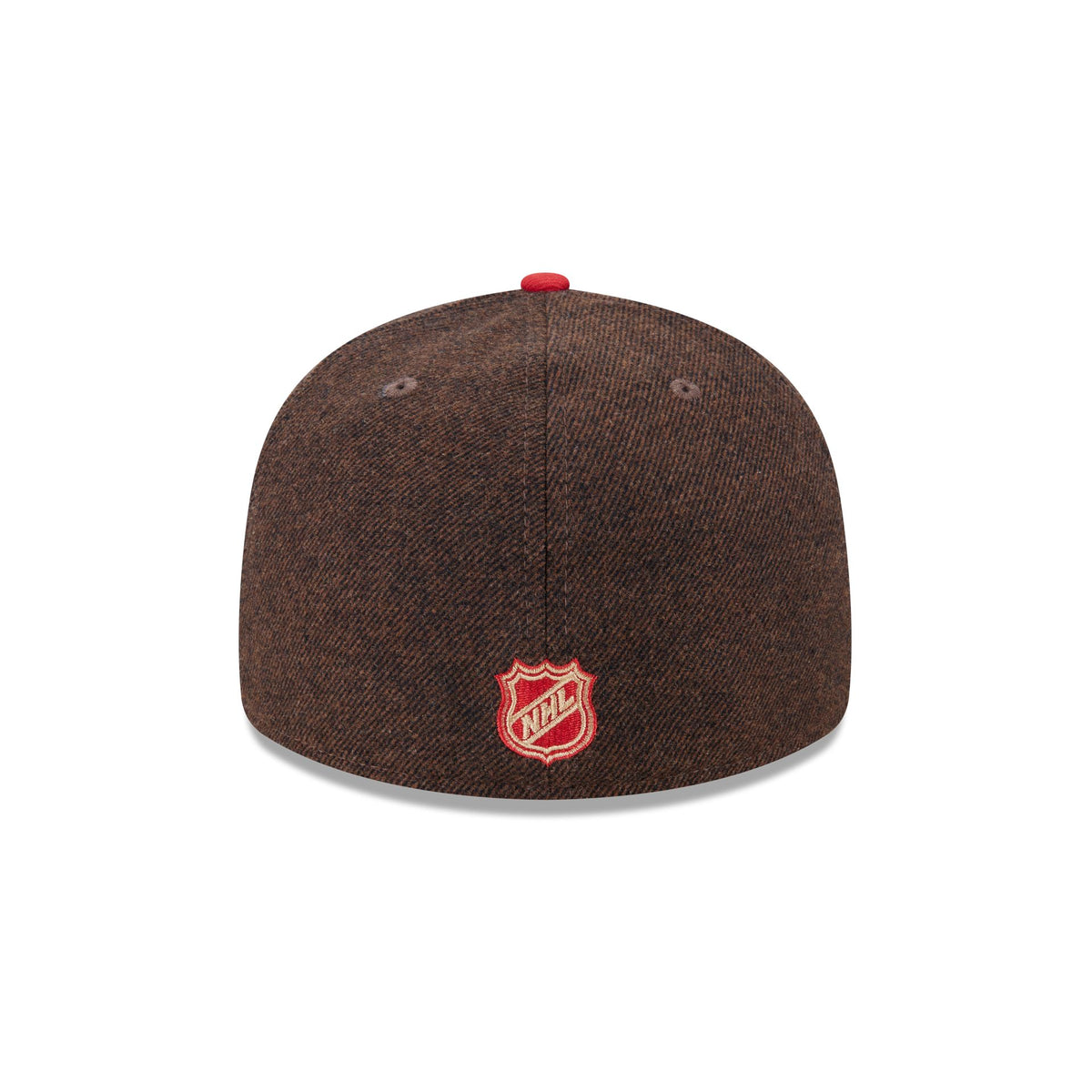 Detroit Red Wings Brown Wool Two Tone 59FIFTY Fitted Hat