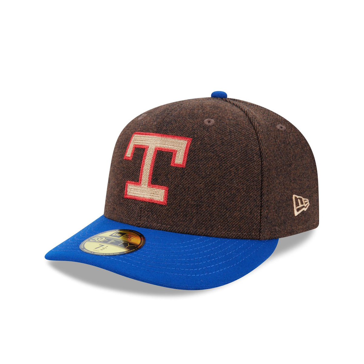 Texas Rangers Brown Wool Two Tone 59FIFTY Fitted Hat