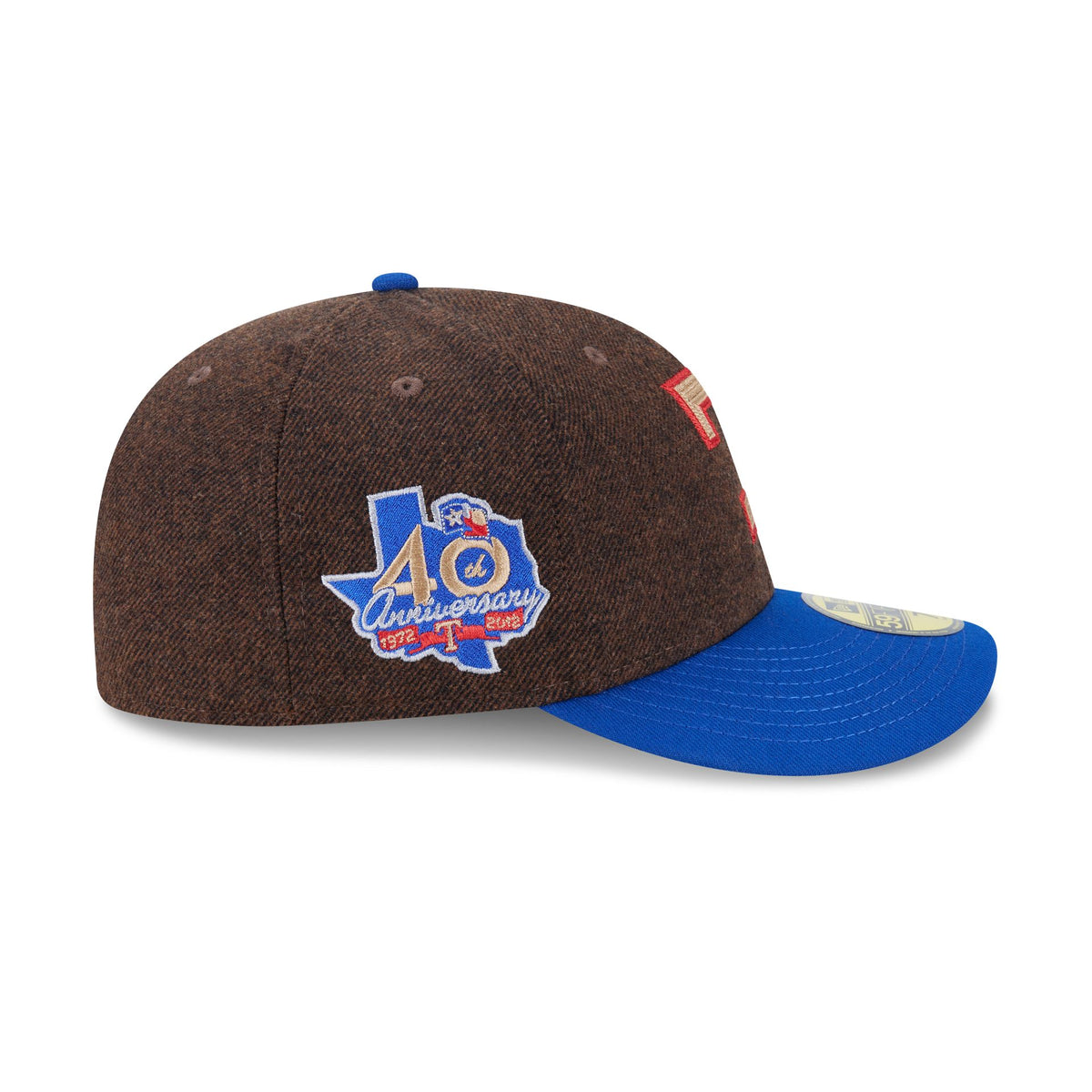 Texas Rangers Brown Wool Two Tone 59FIFTY Fitted Hat