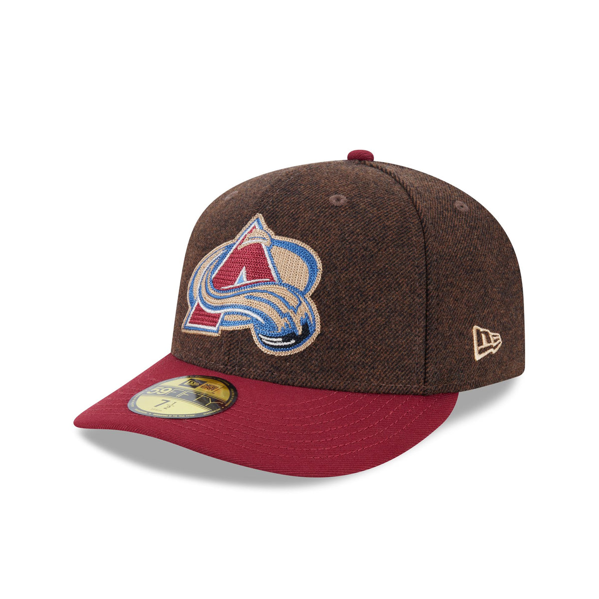 Colorado Avalanche Brown Wool Two Tone 59FIFTY Fitted Hat
