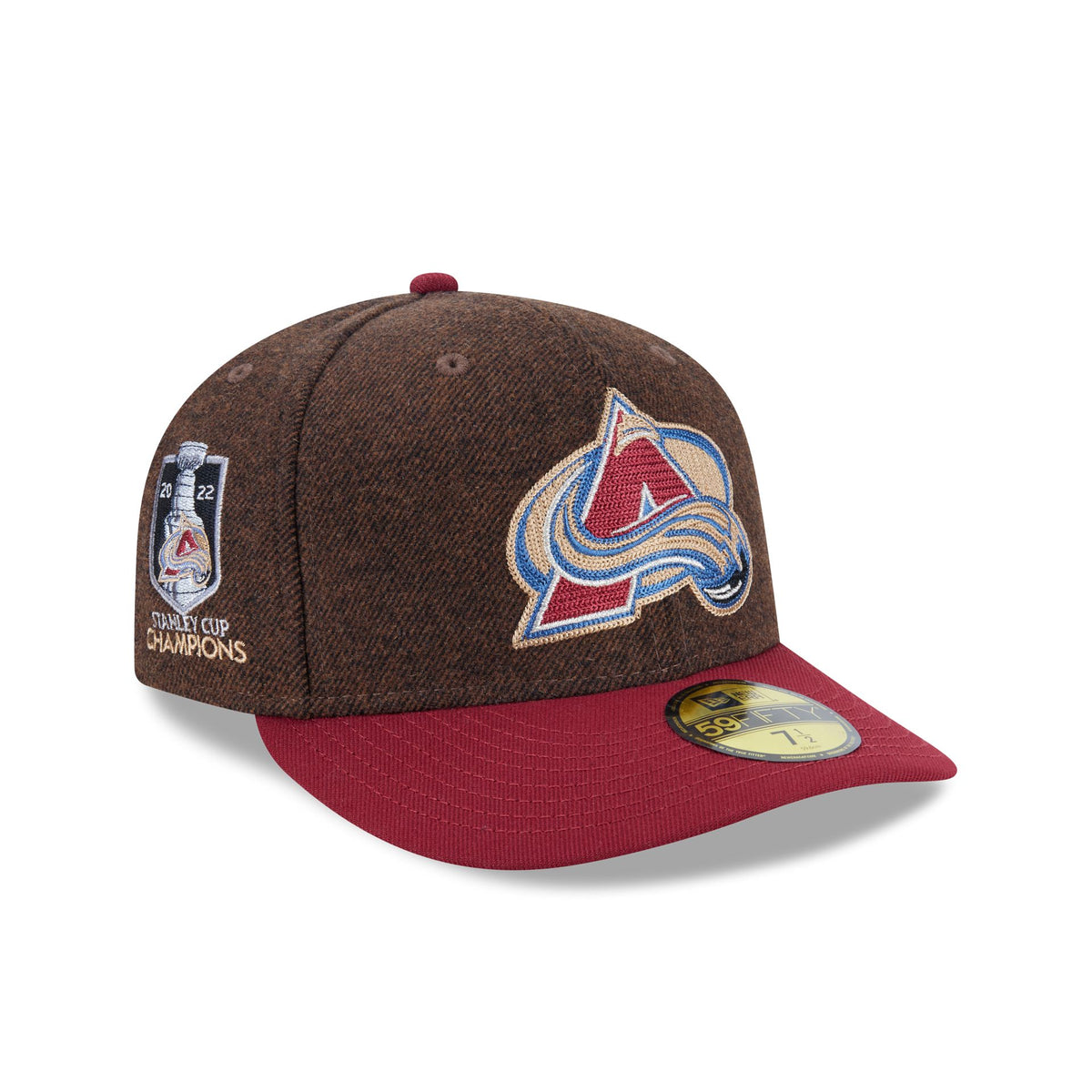 Colorado Avalanche Brown Wool Two Tone 59FIFTY Fitted Hat