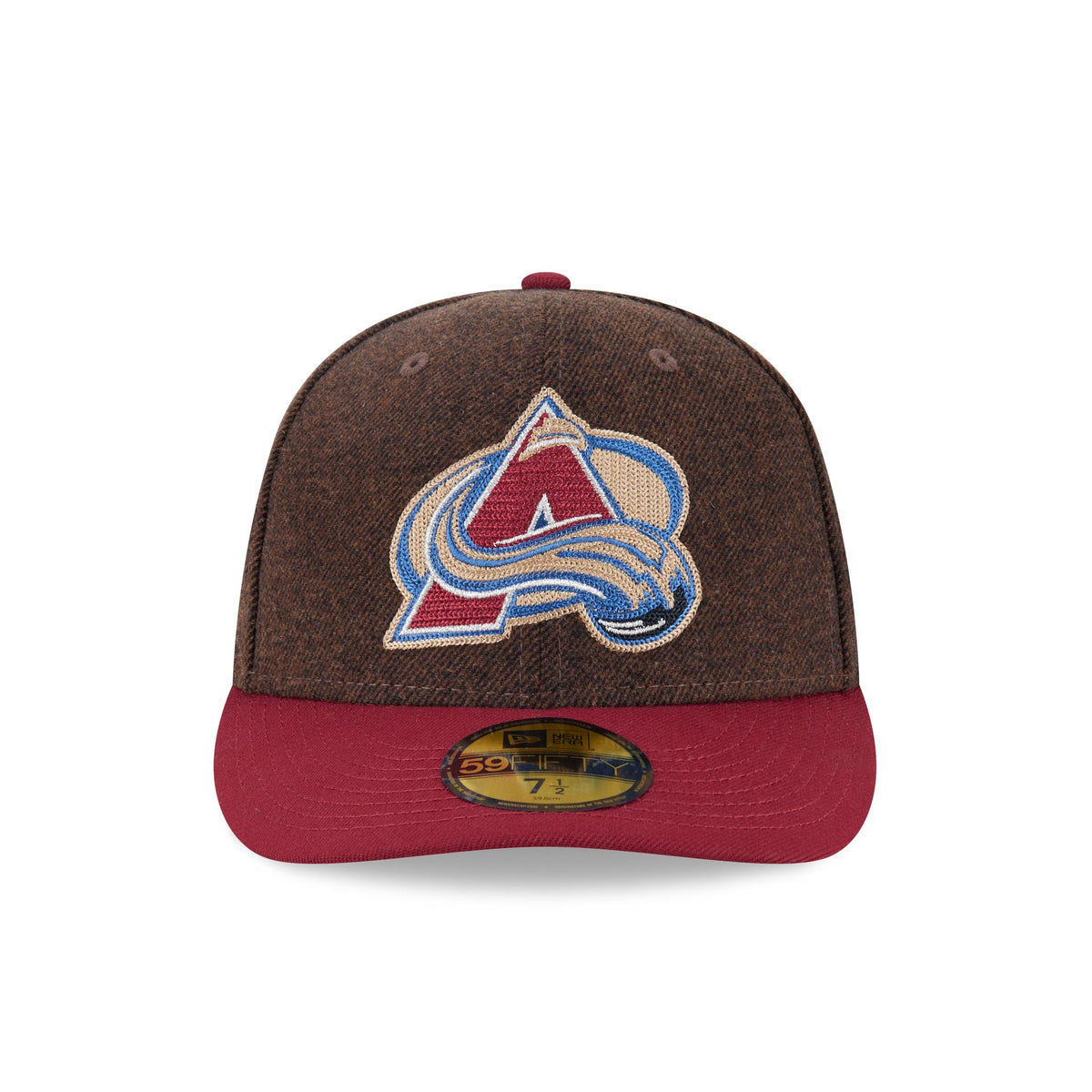 Colorado Avalanche Brown Wool Two Tone 59FIFTY Fitted Hat