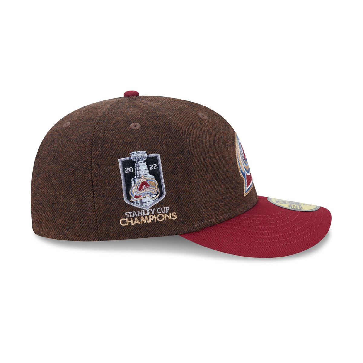 Colorado Avalanche Brown Wool Two Tone 59FIFTY Fitted Hat