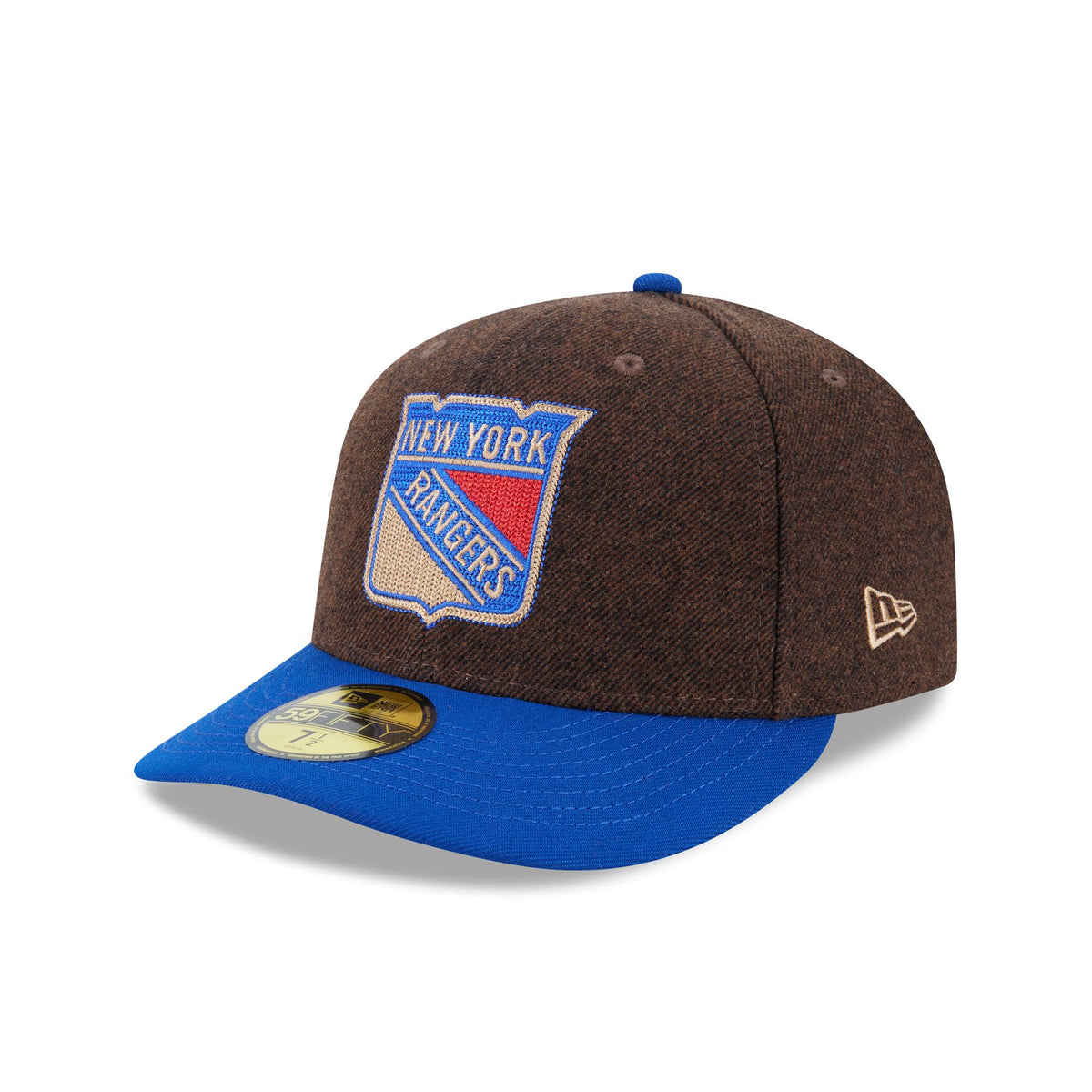 New York Rangers Brown Wool Two Tone 59FIFTY Fitted Hat