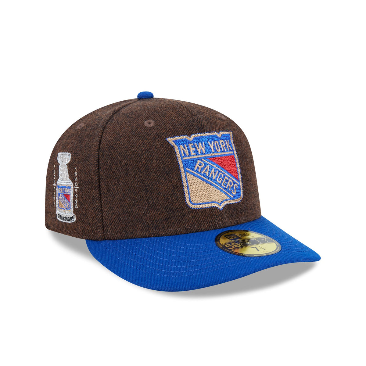 New York Rangers Brown Wool Two Tone 59FIFTY Fitted Hat