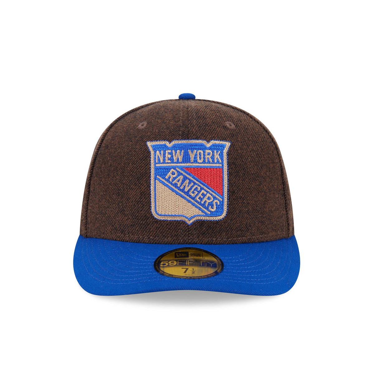 New York Rangers Brown Wool Two Tone 59FIFTY Fitted Hat