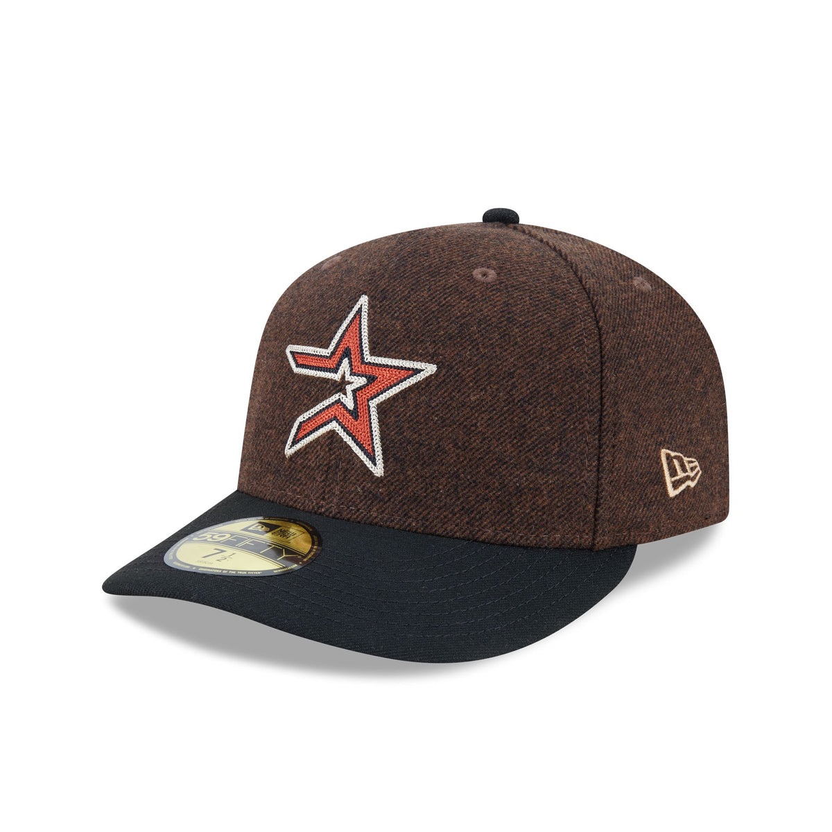 Houston Astros Brown Wool Two Tone 59FIFTY Fitted Hat