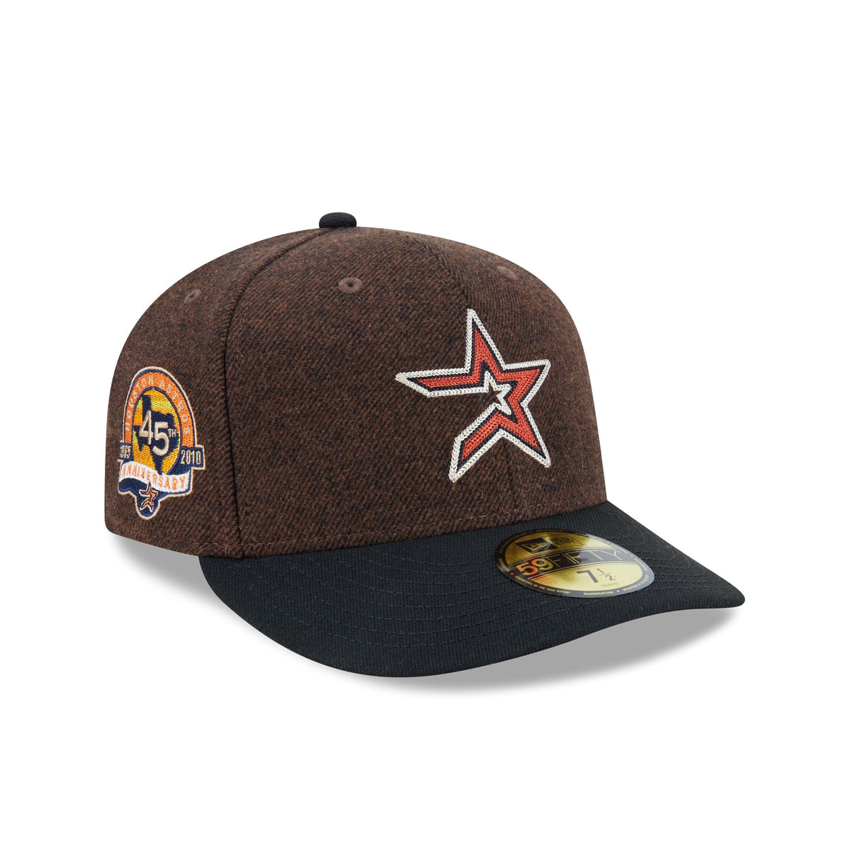Houston Astros Brown Wool Two Tone 59FIFTY Fitted Hat