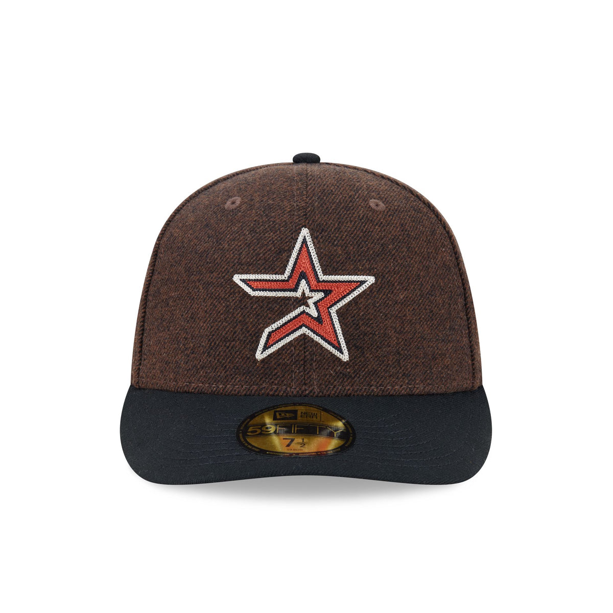 Houston Astros Brown Wool Two Tone 59FIFTY Fitted Hat
