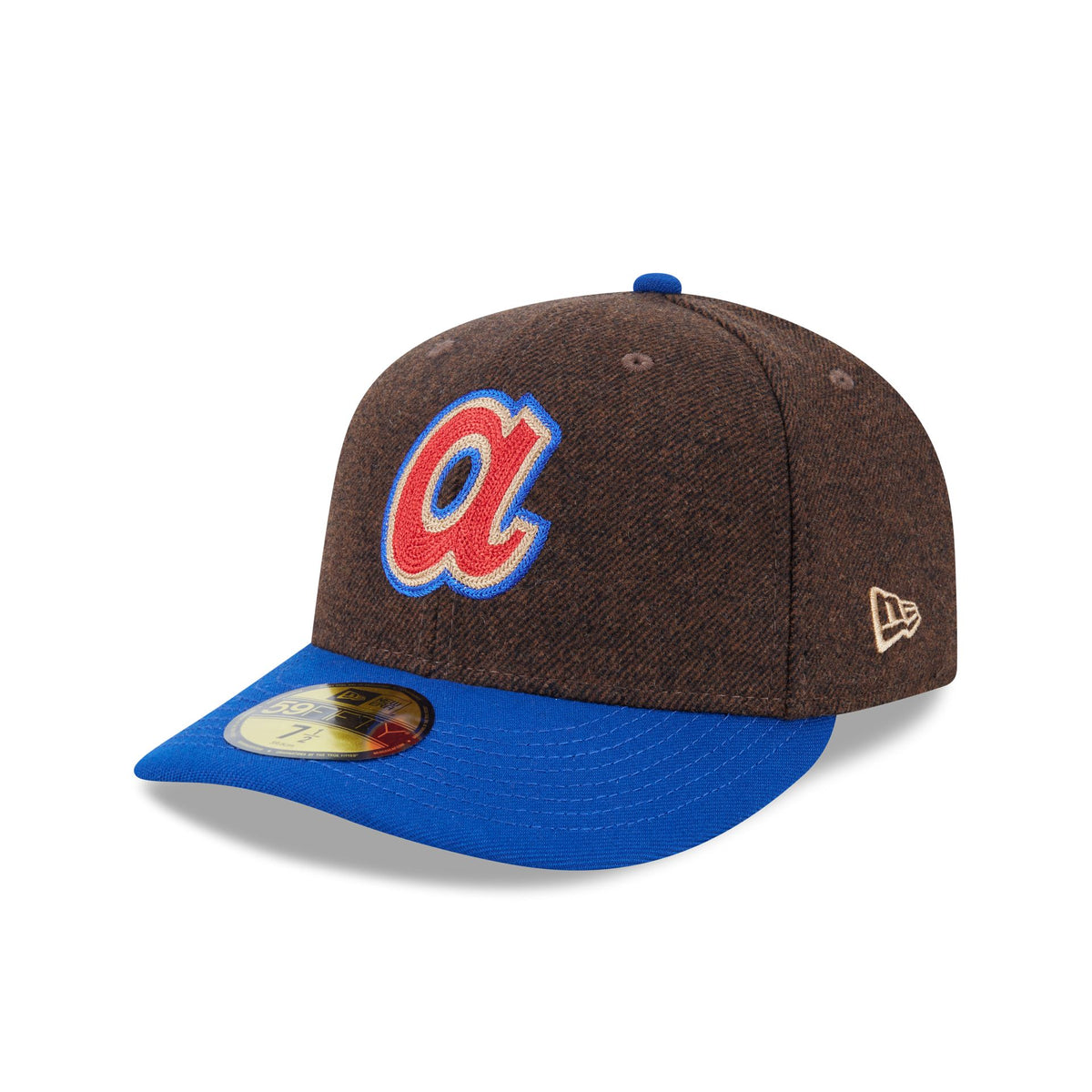 Atlanta Braves Brown Wool Two Tone 59FIFTY Fitted Hat