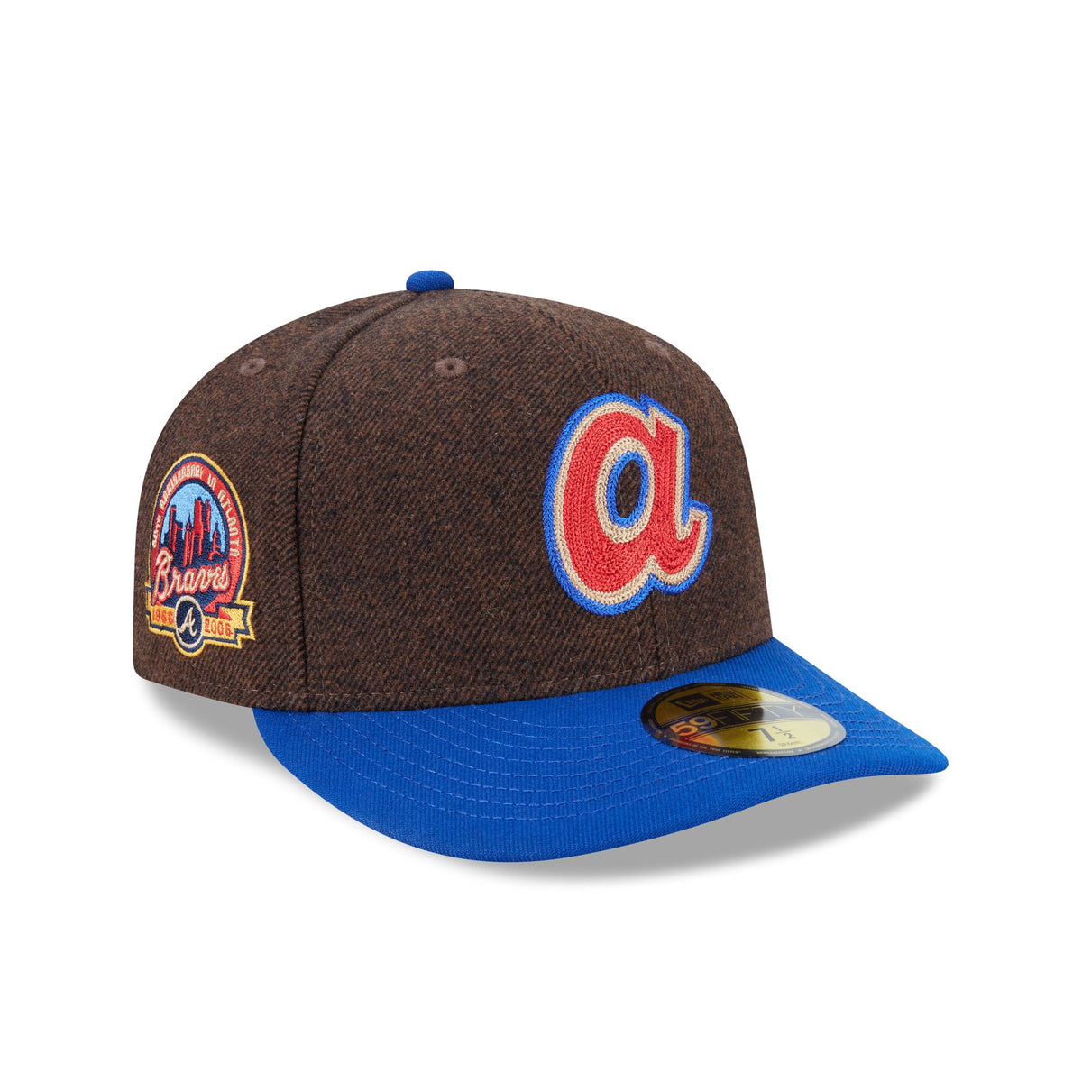 Atlanta Braves Brown Wool Two Tone 59FIFTY Fitted Hat