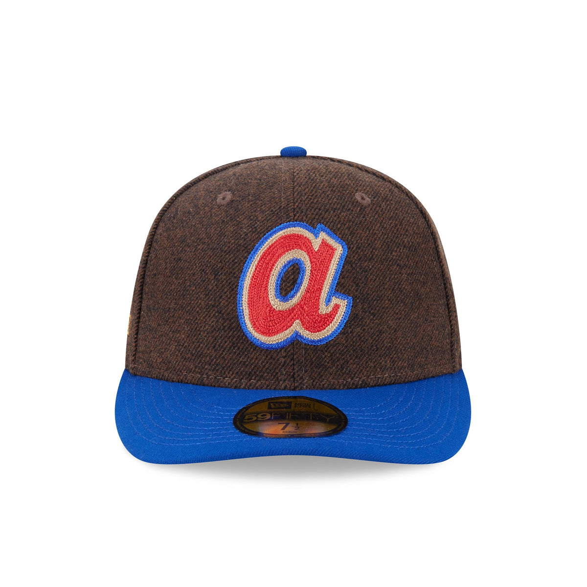 Atlanta Braves Brown Wool Two Tone 59FIFTY Fitted Hat