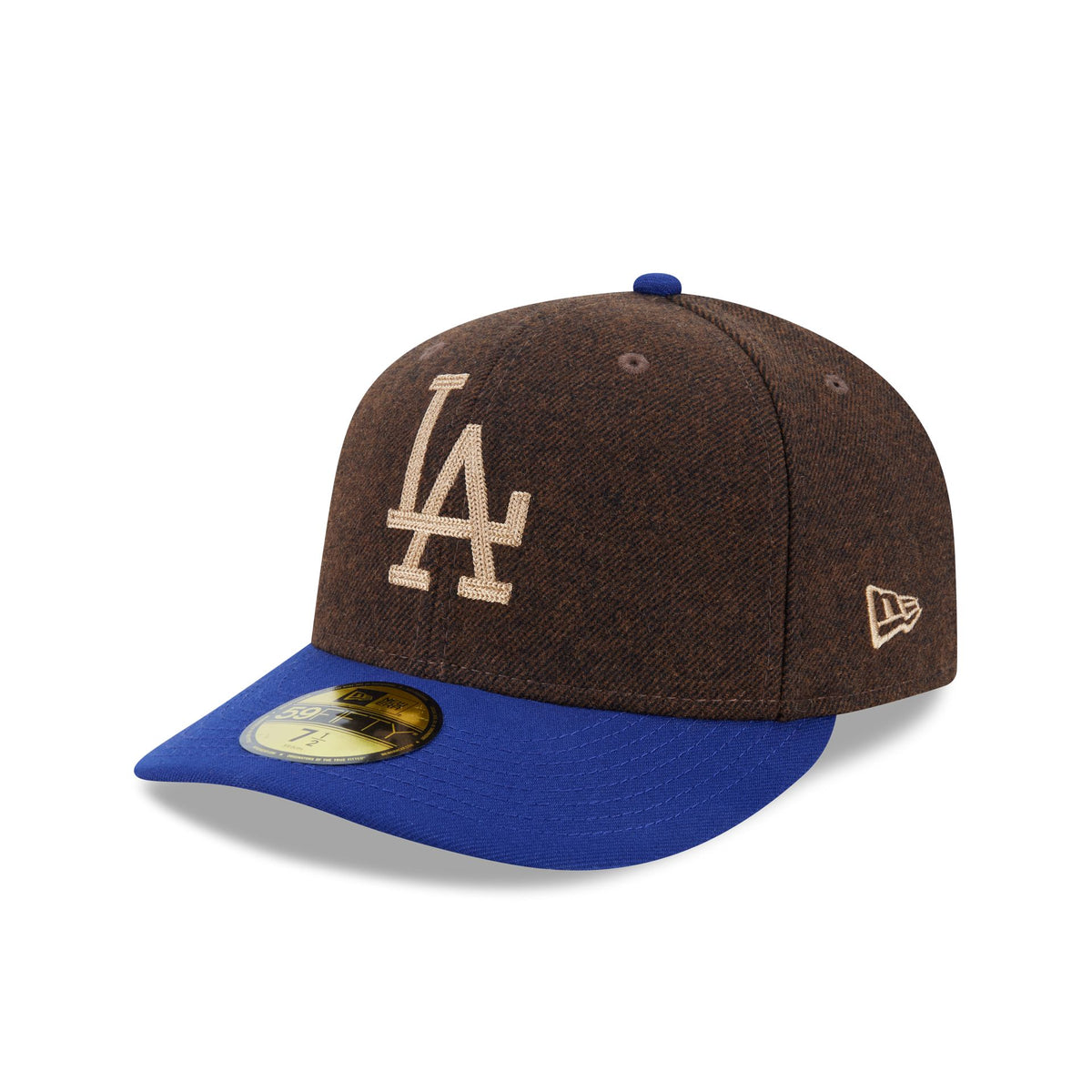 Los Angeles Dodgers Brown Wool Two Tone 59FIFTY Fitted Hat