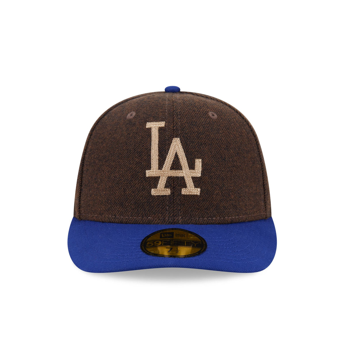 Los Angeles Dodgers Brown Wool Two Tone 59FIFTY Fitted Hat