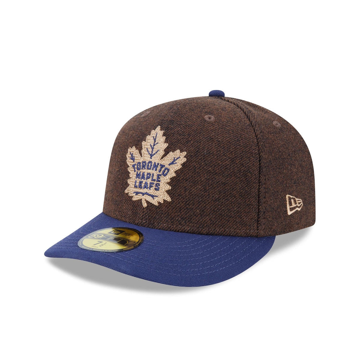 Toronto Maple Leafs Brown Wool Two Tone 59FIFTY Fitted Hat