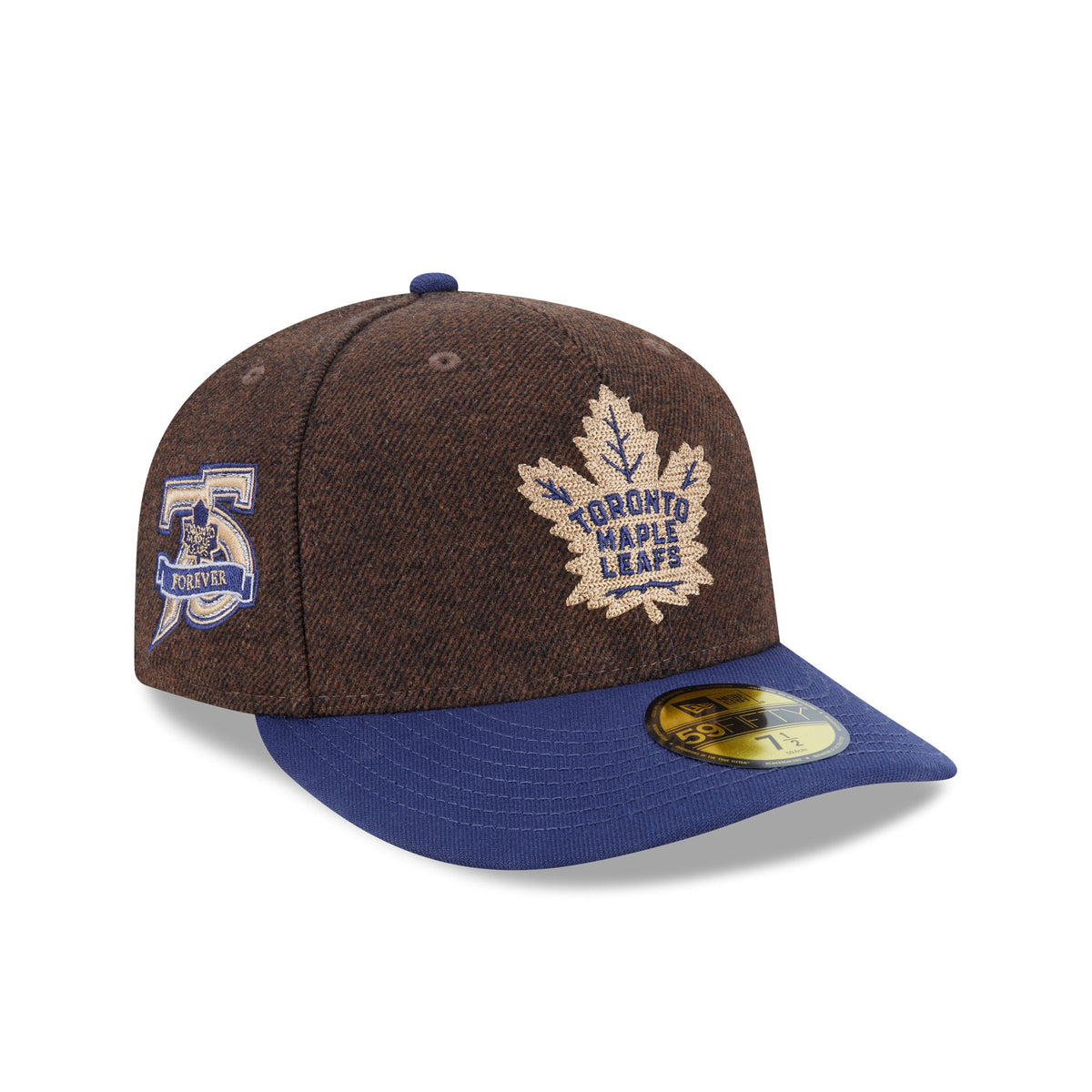 Toronto Maple Leafs Brown Wool Two Tone 59FIFTY Fitted Hat