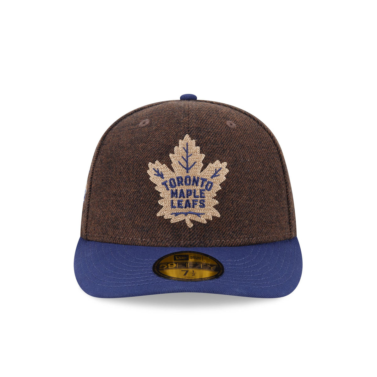 Toronto Maple Leafs Brown Wool Two Tone 59FIFTY Fitted Hat