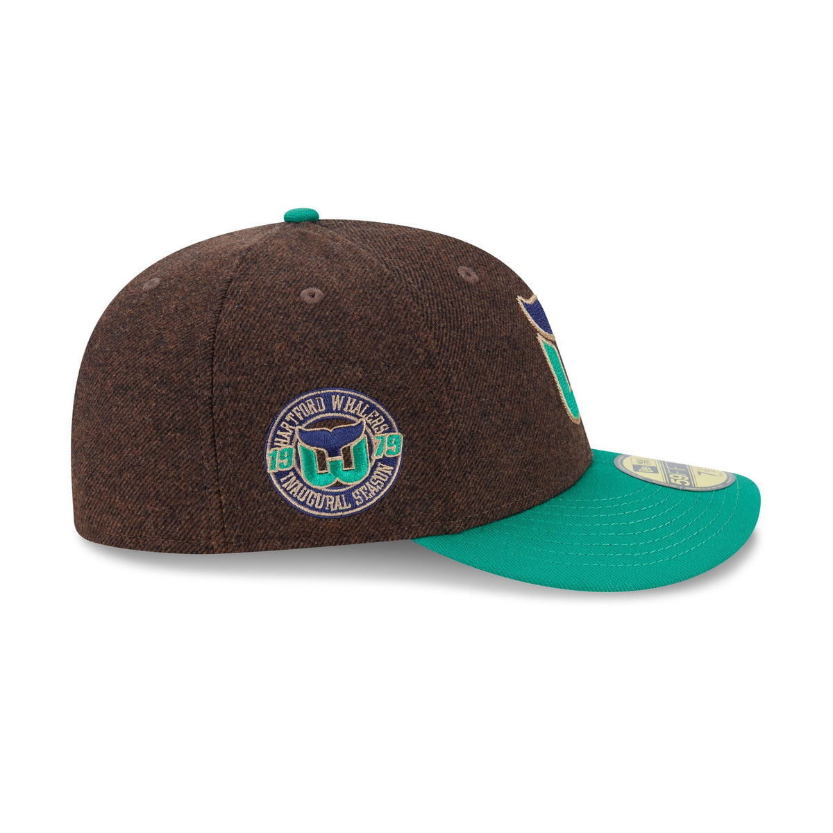 Hartford Whalers Brown Wool Two Tone 59FIFTY Fitted Hat