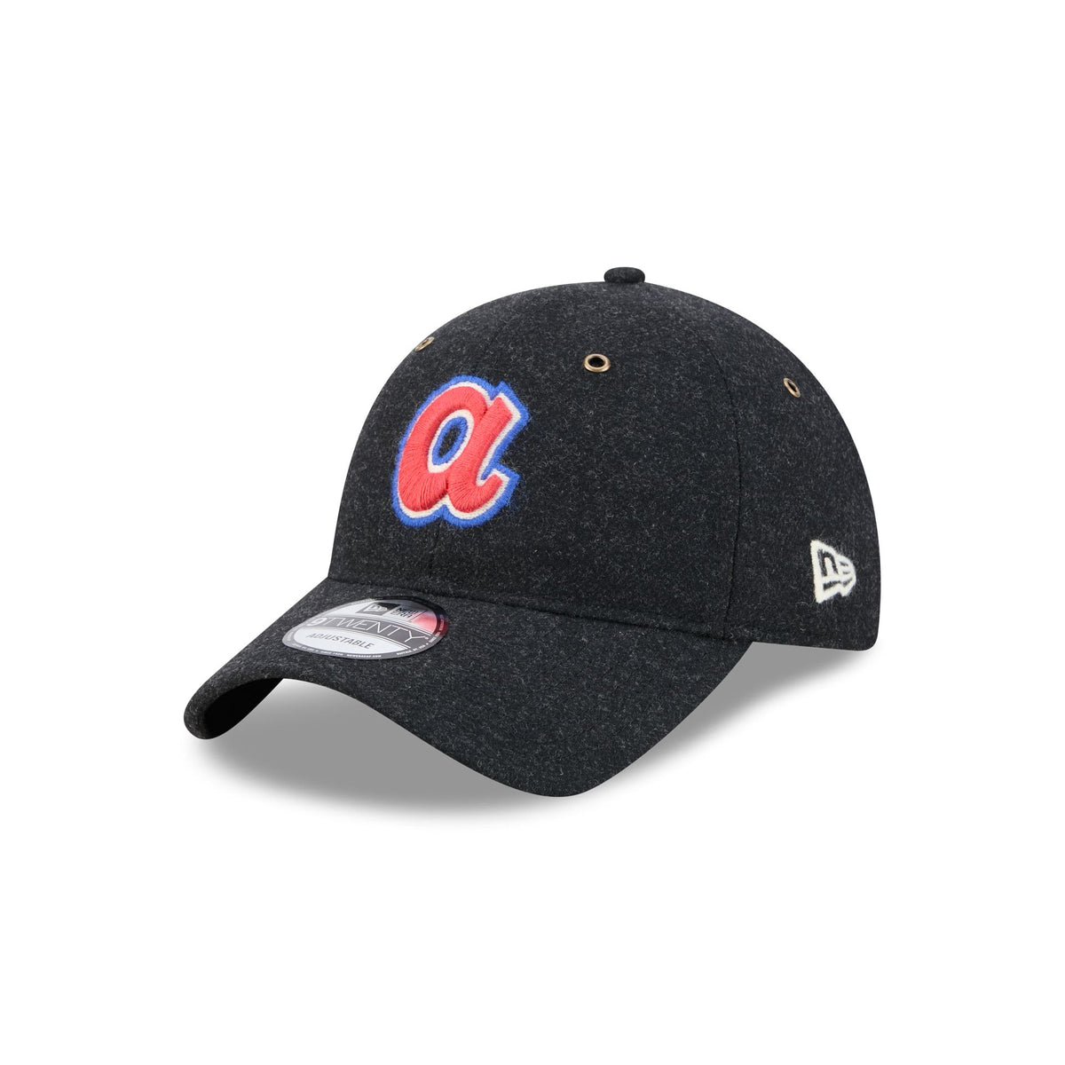 Atlanta Braves Black Wool 9TWENTY Adjustable Hat