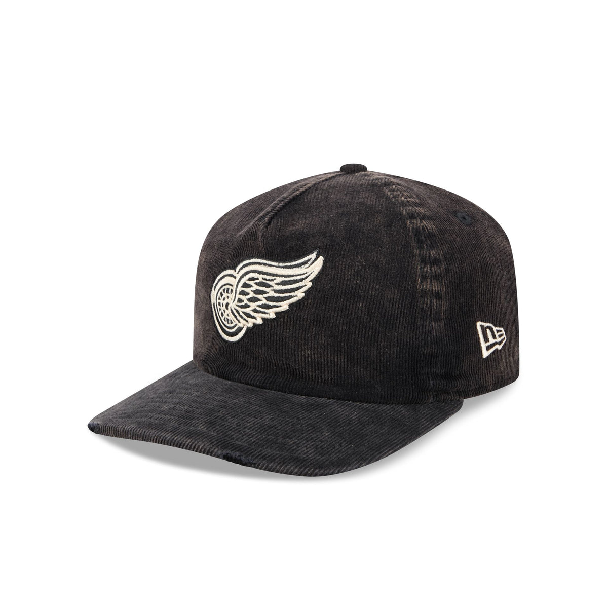 Detroit Red Wings Washed Black Corduroy 19TWENTY Adjustable Hat