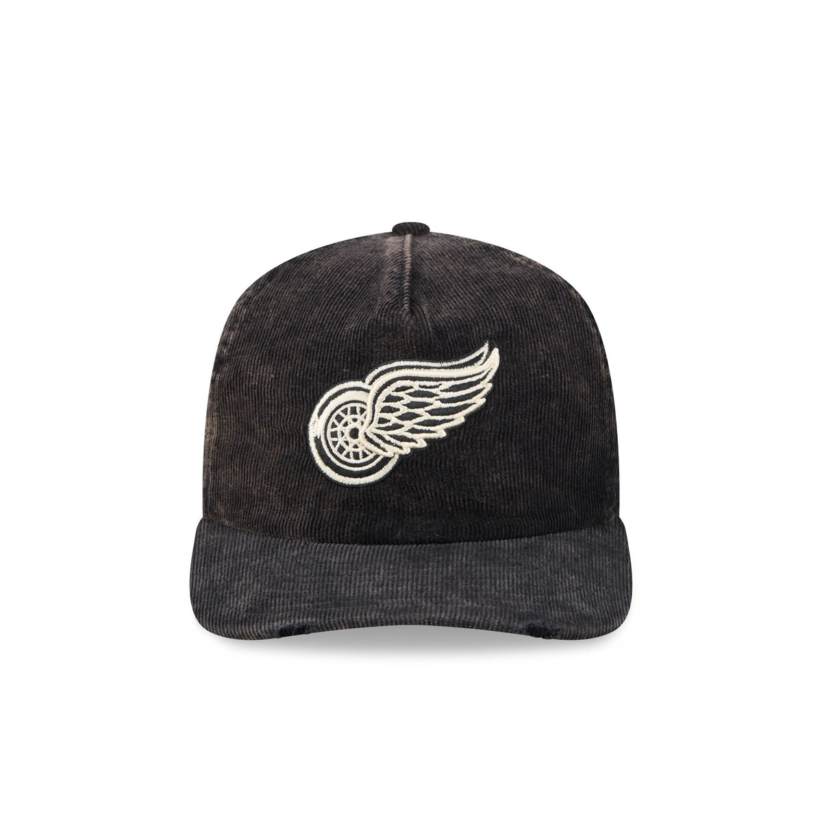 Detroit Red Wings Washed Black Corduroy 19TWENTY Adjustable Hat