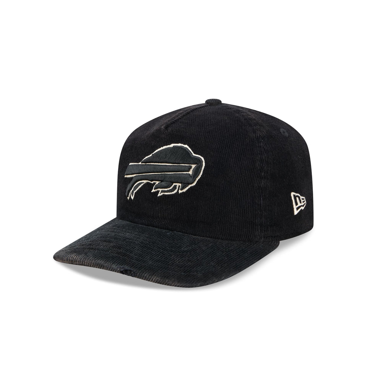 Buffalo Bills Washed Black Corduroy 19TWENTY Adjustable Hat